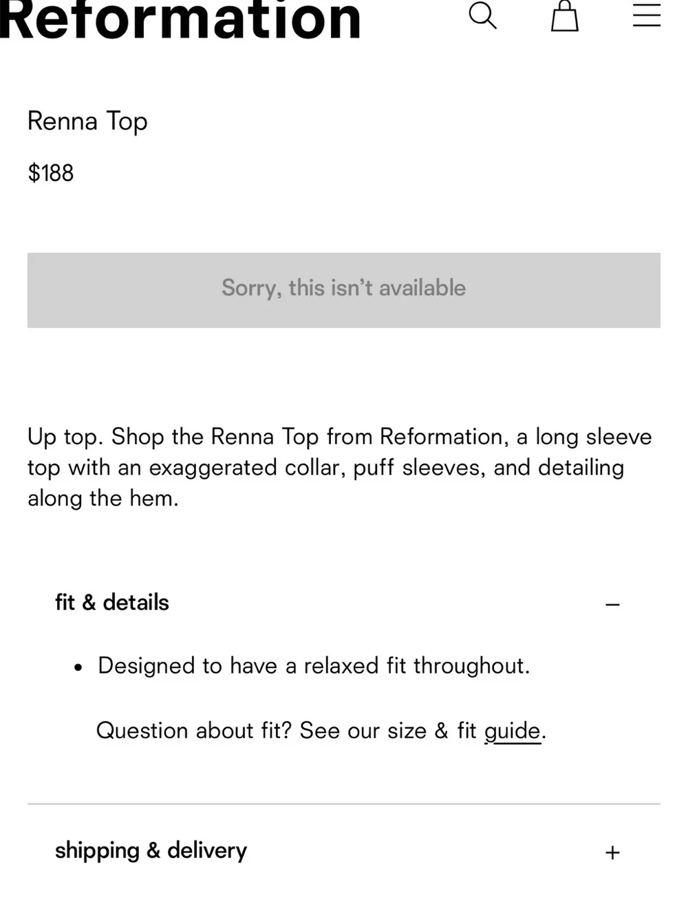 Reformation renna romantic